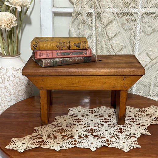 Vintage Primitive Farmhouse Wooden Bench - Rustic Country Decor 14 X 7 X 7 - Etsy