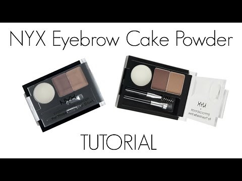 NYX Eyebrow Cake Powder Tutorial