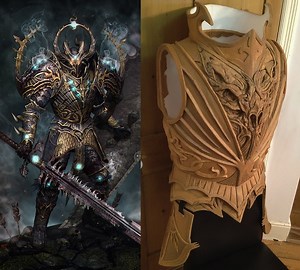 Warhammer Chaos Knight Armor Made from Worbla
