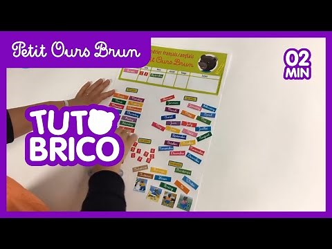 Tuto bricolage : le calendrier bilingue de Petit Ours Brun