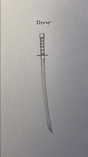 Simple sword drawing tutorial