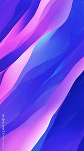 A soft sine wave pattern flows screen in various shades of blue and violet. mathematical yet graceful, with the colors gradually blending, 4k High-Quality vertical background Animation Video