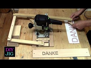 Kinderleicht Schriften fräsen mit dem Pantograph+ DIY JIG