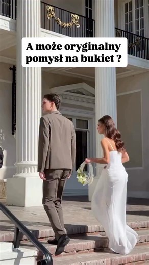 Oryginalność w każdym detalu 💐 Bukiet ślubny nie musi być klasyczny — może stać się wyjątkowym dodatkiem, który podkreśli Twój styl. Zainspiruj się nową formą bukietu i postaw na coś nieoczywistego 🤍 #ślubneinspiracje #bukietślubny #pannamłoda #ślub2026 #weddinginspo #ślubnestylizacje | Inspiruj Ślubnie