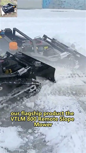 China made RC mower low price for sale, Chinese best remote control slope mower with tracks#mower