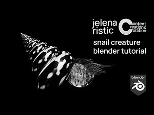Blender Tutorial - Creepy Snail Creature: shading, animation, geometry nodes setup