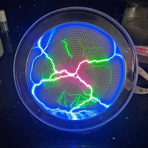 Vintage Rainbow Lumin Disk 6” Plasma Plate Light Show by Can You Imagine RETIRED