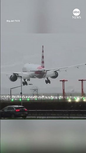 American Airlines flight makes wild landing at London's Heathrow Airport