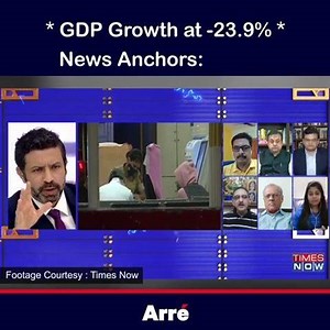 108K views · 2.7K reactions | "Don't waste the nation's time" by talking about the -23.9% GDP growth slide in the economy. Let's do another two-hour show analysing WhatsApp messages.  #EconomicCrisis #GDPData | Arre | Facebook