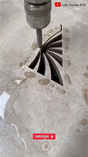 Extremely powerful water jet iron cutter || Modern steel cutting technology #Short