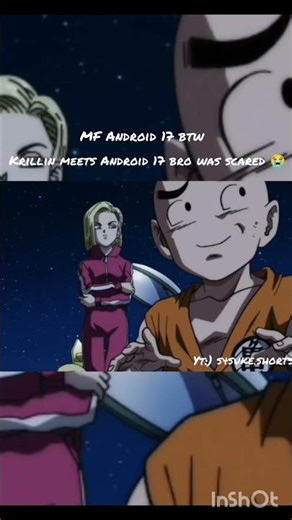 krillin meets Android 17 ! #anime #anime #dragonball #viral #goku #edit #dragonballz #shorts