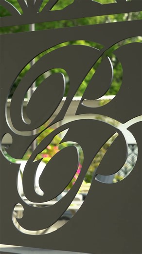 Steel Privacy Fence - Nature Pattern