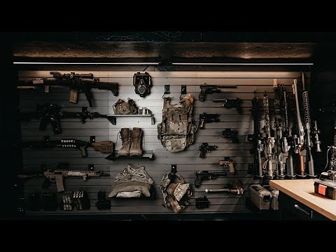 Gun Room Tour (ft. Hold Up Displays Gun Wall)