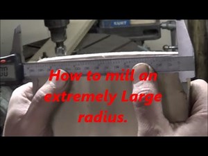 How to mill a radius larger than your rotary table