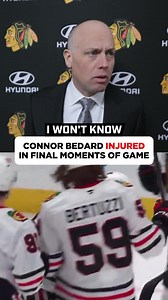 14K views · 19 reactions | Chicago Blackhawks head coach Jeff Blashill calls Connor Bedard injury a "Freak Accident" on final play of the game during Friday night's game vs the St Louis Blues.  Credit: Chicago Blackhawks | Hockey Empire | Facebook