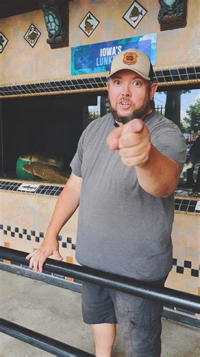 41K views · 358 reactions | LIMITED TIME OFFER!  Our Community Fisheries Biologist is just a *tad* excited about our rad historic aquarium (our Iowa Outdoors editor-in-chief, too). Come visit us at the Iowa State Fair! Video description: an excited fisheries biologist and magazine editor show off the historic aquarium and other features of the Iowa DNR building at the Iowa State Fair in the style of a 1980s used car commercial. | Iowa Department of Natural Resources | Facebook