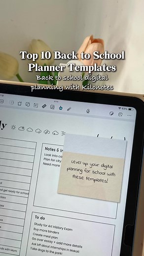 10 Must-Have Aesthetic Planner Templates for Back to School