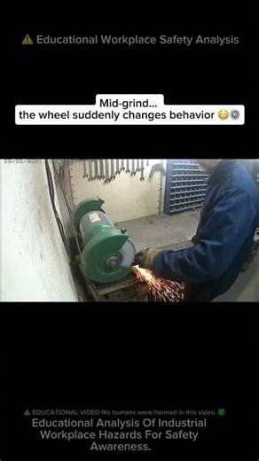 ⚠️ UNREAL Bench Grinder WHEEL BURST Mid Grind 😳⚙️ #workfails