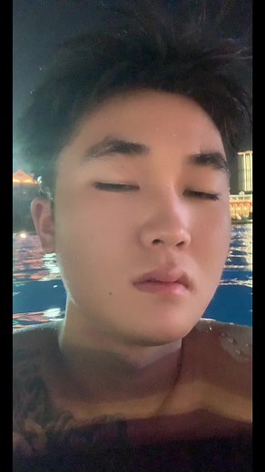 Chill Night Swimming in an Urban Oasis