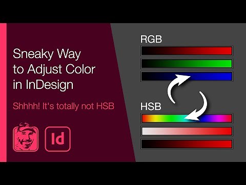 Sneaky Way to Adjust Color in InDesign (Shhhh! It's totally not HSB)