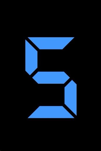 Countdown 5 Seconds⏳ Đồng Hồ Đếm Ngược 5 Giây🔵 #bluecountdown #timer #donghodemnguoc #focus #shorts