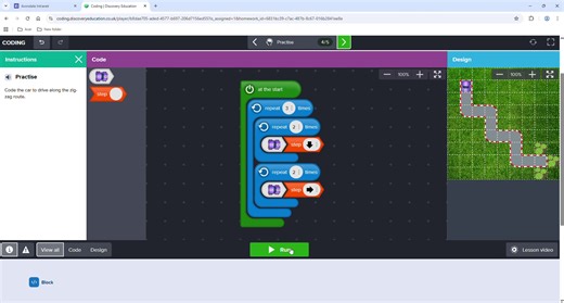 Year 4 have continued on their coding journey and are now using repeats and nested loops in their code. Well done Xander from Class 4F. | Avondale Primary School