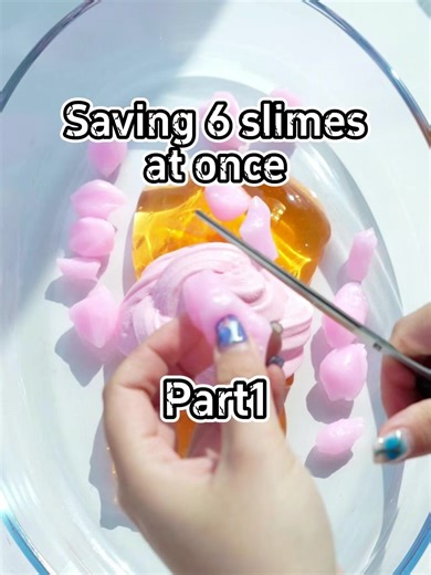giving these 'dead' slimes a second life#slime #waterslime #kidstiktok #fyp #DIY #slimetutorial #recycle #reuse #upcycling #wash