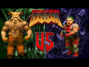 Hell Knight vs Zombieman | Brutal Doom II | Monster Infighting