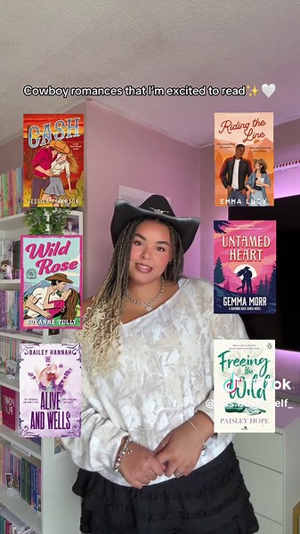 I love a good cowboy romance so I’m super excited to read these✨🤍🎀 #cowboyromance #booktok #fyp #smalltownromance #bookrecs @Jessica Peterson Author @emmalucyauthor @Paisley Hope @Bailey Hannah | Romance Author @HarperCollinsUK @evermore books ✨ @OrionPublishing