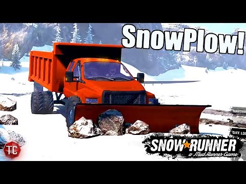 SnowRunner: This Truck Has a WORKING SNOWPLOW!