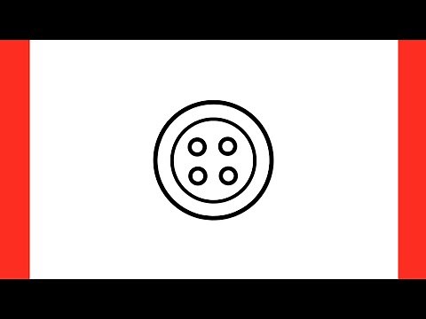 How to draw a BUTTON step by step / drawing button-bright easy