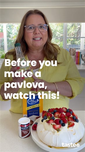 taste.com.au on Instagram: "What do these 3 ‘magic’ pavlova ingredients actually do? @michellesouthancooks explains all things pav! If you’d like more info, comment 'Link' below and we'll send the link to your DMs or hit the link in our bio. #pavlova #cookinghacks #cookinghack #meringue"