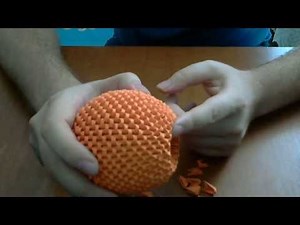 How to make 3d origami orange fruit | DIY Paper Craft Orange