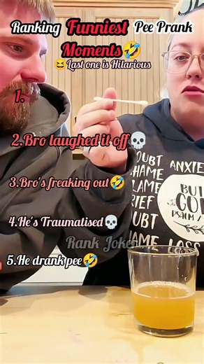 Ranking funniest Pee drink prank