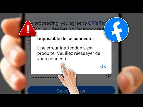 Comment résoudre le problème de connexion impossible sur Facebook