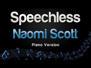 Naomi Scott - Speechless (Piano Version)
