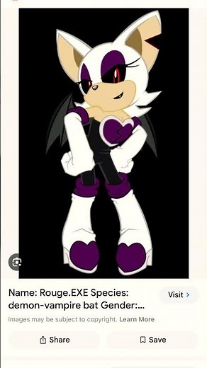 Rouge transforming into rouge exe ￼