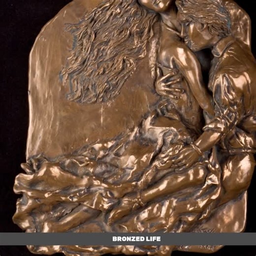 Kelly Greer | From my collection, this is: "The Tryst". Link in bio. "The Tryst" captures a moment of intimate, emotional connection in bronze... | Instagram