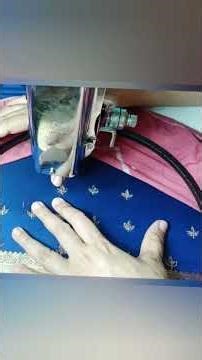 zigzag machine embroidery design short video#sleeves #designer blouse