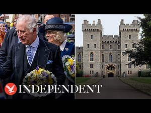 Live: View of Windsor Castle as King Charles attends Easter Sunday service