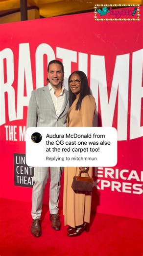 Shoshana on Instagram: "Audra McDonald and Will Swenson walk the red carpet of on opening night of Ragtime on Broadway. @audramcdonald won the Tony award for her role as Sarah. See you at the SHO!"