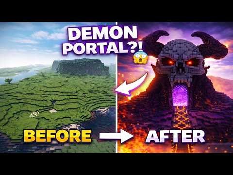 I Built the BIGGEST Nether Portal in Minecraft Survival 🔥 (Insane Build!)