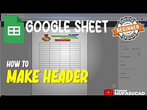 Google Sheets How To Header