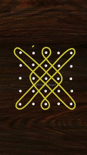 Beginner Friendly Kolam 💕 Aesthetic Sikku Kolam Art 💫 #mugguludesigns