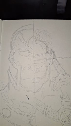 Drawing magneto and cyclops #heros