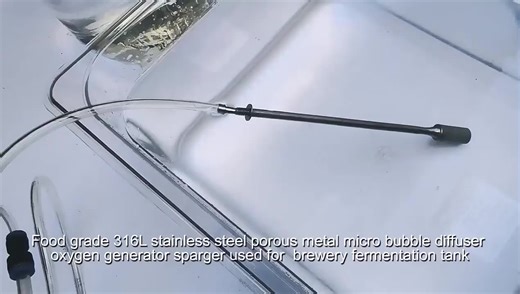 HENGKO Efficient Micro Nano Bubble Sintered Stainless Steel Gas Sparger for CO2 O2 and Ozone Applications