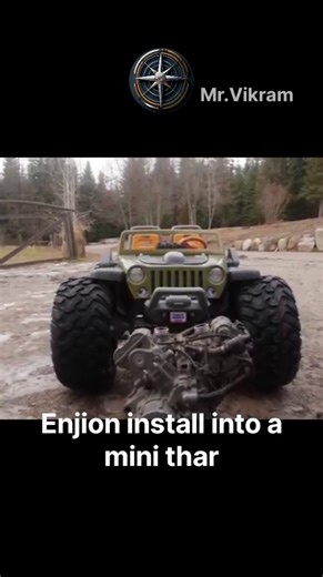High power enjion install into mini thar#twoscylinder#highspeed#bike enjion install#rc#mr#highpower