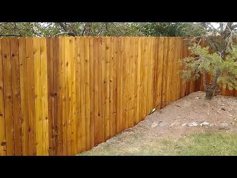 Staining Cedar Fence Cabot's Australian Timber Oil Natural