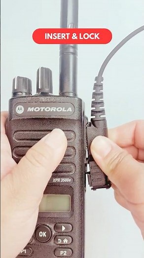 How to Attach an Earpiece | Motorola R5, XPR3300 & XPR3500
