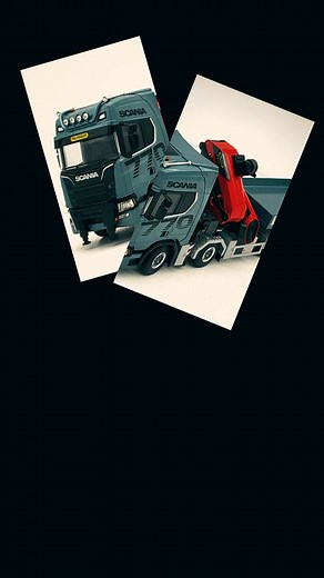 -Scania R highline CR20H palfinger crane PK1350TEC jib,WSI Truck Models , link in comments | Modeltruckland - modellismfangreece